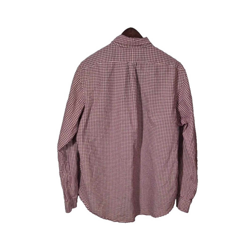 Ralph Lauren Shirt Mens XL Red Gingham Check Custom Fit Long Button Down Sleeve - Picture 2 of 8